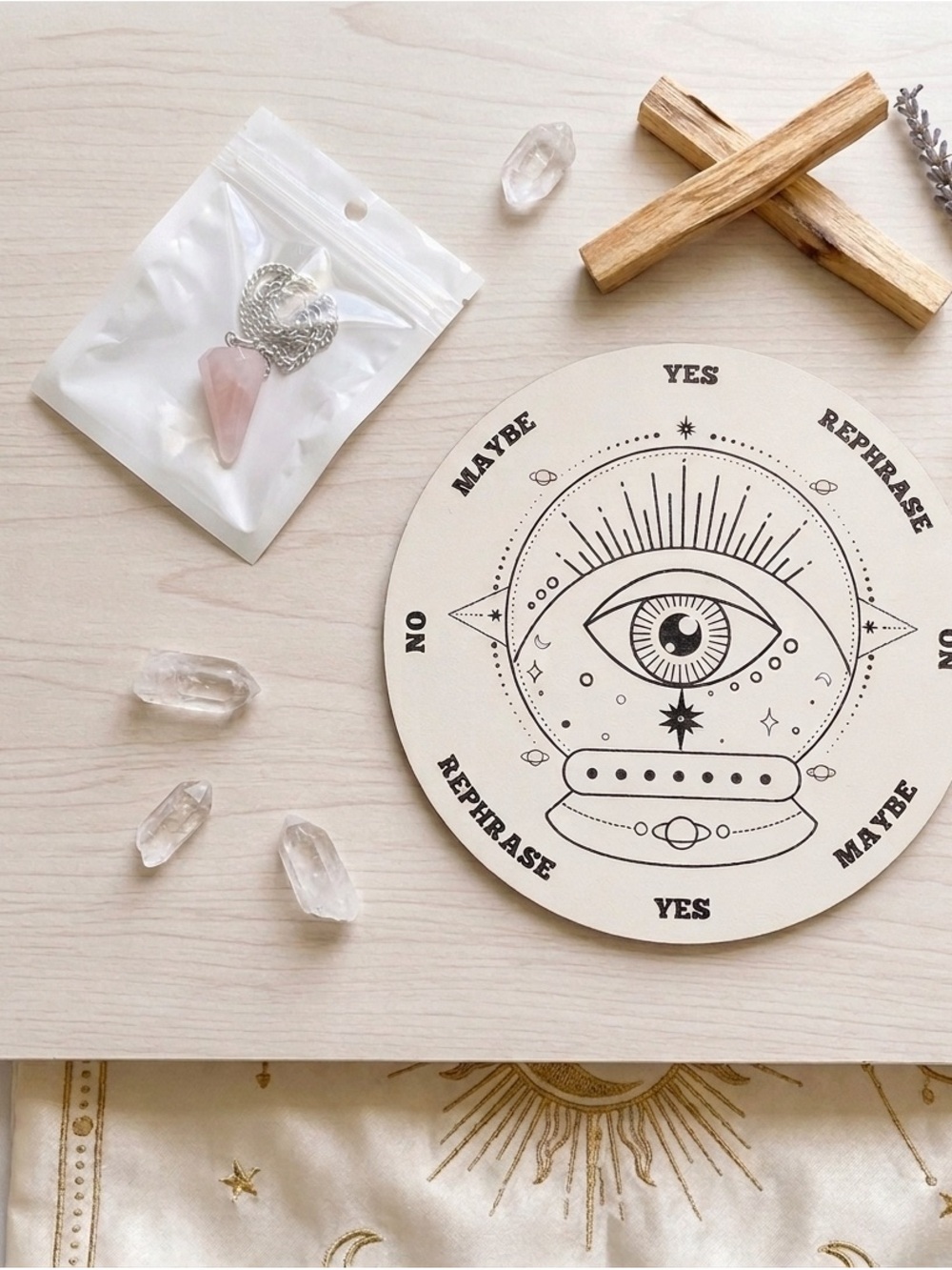 Pendulum Dowsing Divination Board 🔮